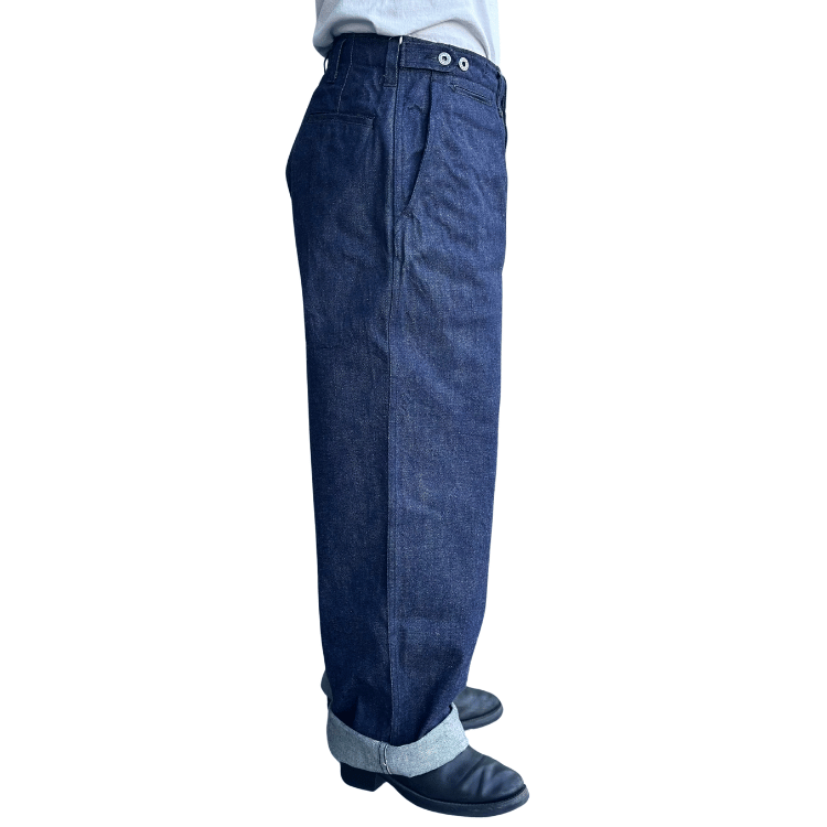 BUZZ RICKSON'S バズリクソンズ BR42596 TROUSERS, FIELD, Type M-1943 “DENIM CIVILIAN MODEL”デニム シビリアンモデル アーミートラウザーズ