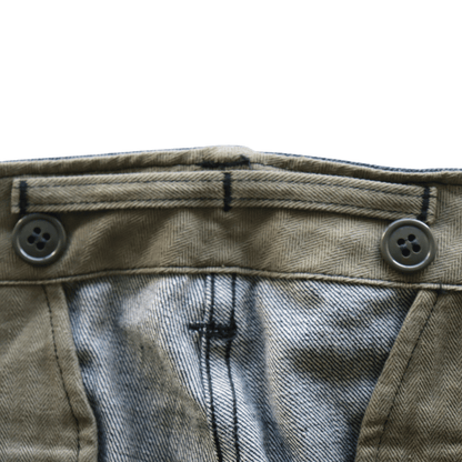 BUZZ RICKSON'S バズリクソンズ BR42596 TROUSERS, FIELD, Type M-1943 “DENIM CIVILIAN MODEL”デニム シビリアンモデル アーミートラウザーズ