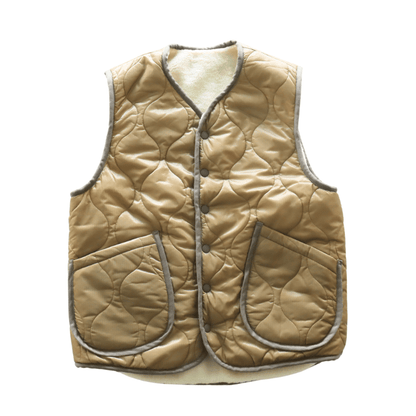 CUSHMAN クッシュマン 21500 QUILTING & FUR REVERSIBLE VEST キルティングアンドファー リバーシブルベスト ミリタリー キルトベスト アクリルファーリバーシブル インナーベスト アウターベスト