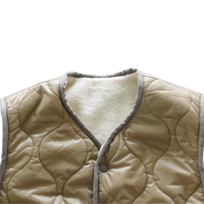 CUSHMAN クッシュマン 21500 QUILTING & FUR REVERSIBLE VEST キルティングアンドファー リバーシブルベスト ミリタリー キルトベスト アクリルファーリバーシブル インナーベスト アウターベスト