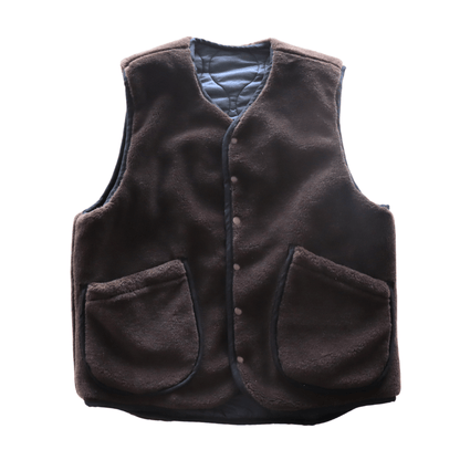 CUSHMAN クッシュマン 21500 QUILTING & FUR REVERSIBLE VEST キルティングアンドファー リバーシブルベスト ミリタリー キルトベスト アクリルファーリバーシブル インナーベスト アウターベスト
