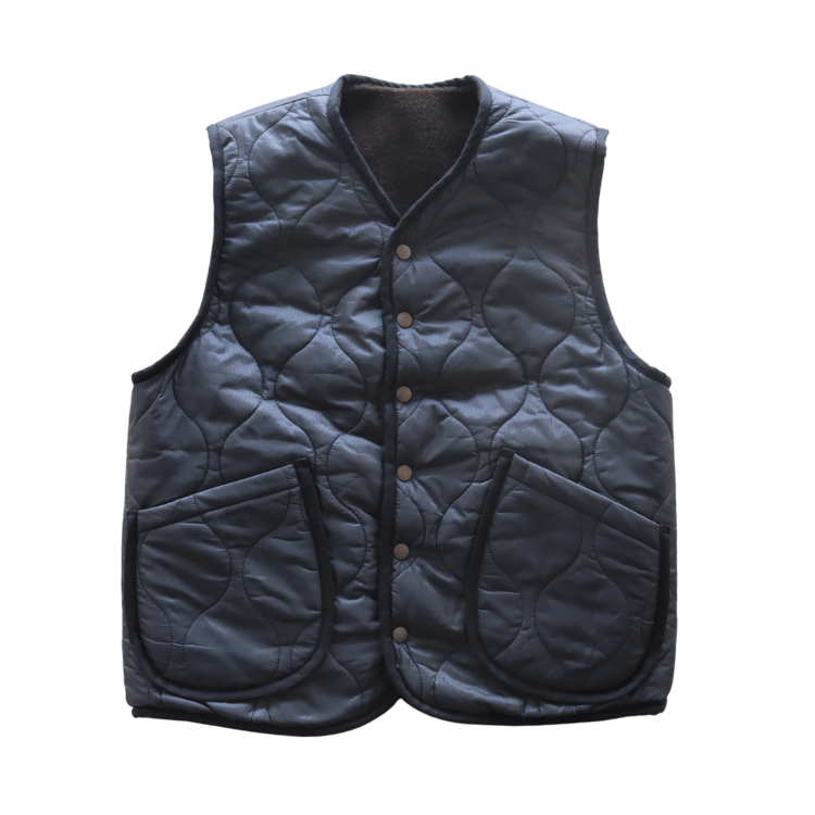CUSHMAN クッシュマン 21500 QUILTING & FUR REVERSIBLE VEST キルティングアンドファー リバーシブルベスト ミリタリー キルトベスト アクリルファーリバーシブル インナーベスト アウターベスト