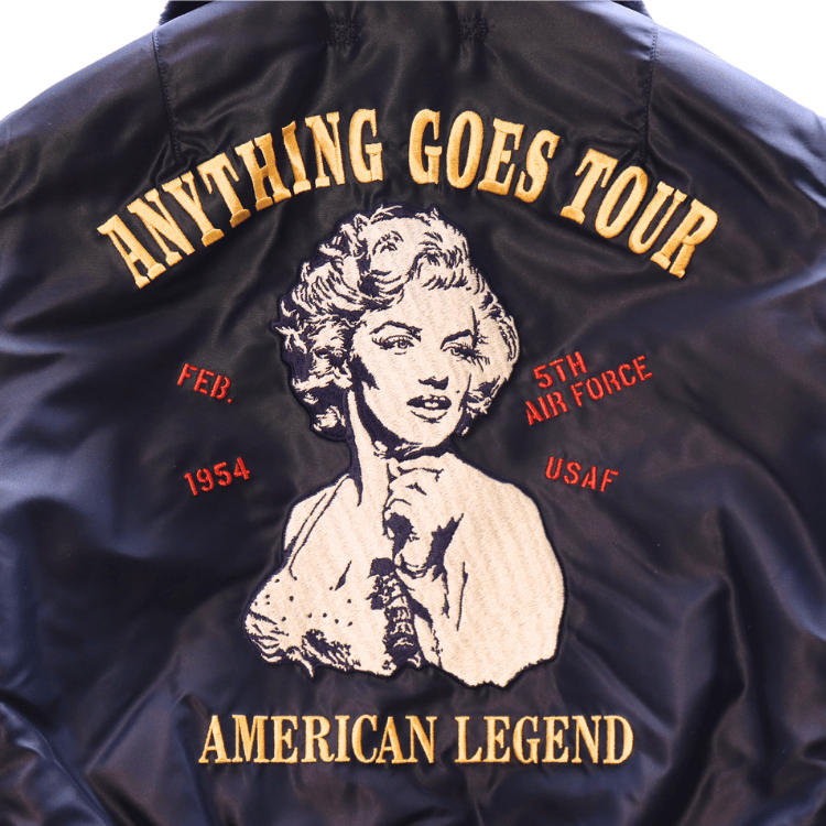 TOYS McCOY トイズマッコイ TMJ2520 TYPE B-15C ALBERT TURNER & CO.,INC. MARILYN MONROE "ANYTHING GOES TOUR" B-15C ジャケット ミリタリージャケット マリリンモンロー