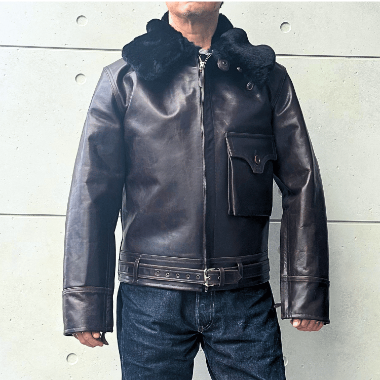 BUZZ RICKSON'S バズリクソンズ BR80664 WILLIAM GIBSON COLLECTION BLACK B-2 ウィリアムギブソンコレクション ブラックB-2 レザージャケット 革ジャン フライトジャケット B-2 小説家 ウィリアムギブソン ブラックシリーズ ムートン襟