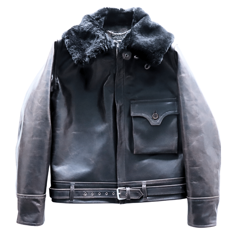 BUZZ RICKSON'S バズリクソンズ BR80664 WILLIAM GIBSON COLLECTION BLACK B-2 ウィリアムギブソンコレクション ブラックB-2 レザージャケット 革ジャン フライトジャケット B-2 小説家 ウィリアムギブソン ブラックシリーズ ムートン襟