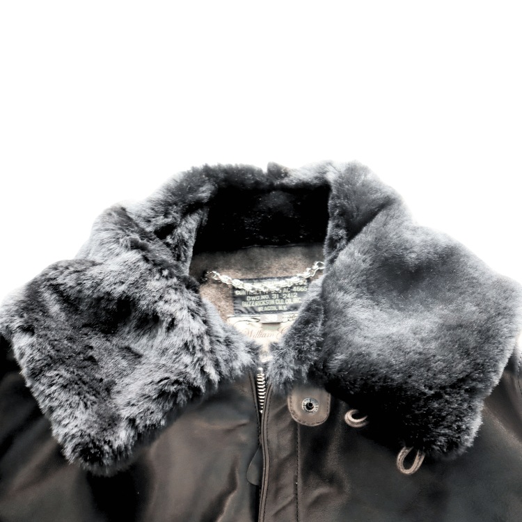 BUZZ RICKSON'S バズリクソンズ BR80664 WILLIAM GIBSON COLLECTION BLACK B-2 ウィリアムギブソンコレクション ブラックB-2 レザージャケット 革ジャン フライトジャケット B-2 小説家 ウィリアムギブソン ブラックシリーズ ムートン襟