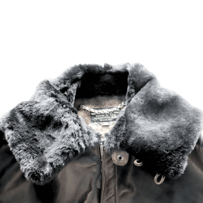 BUZZ RICKSON'S バズリクソンズ BR80664 WILLIAM GIBSON COLLECTION BLACK B-2 ウィリアムギブソンコレクション ブラックB-2 レザージャケット 革ジャン フライトジャケット B-2 小説家 ウィリアムギブソン ブラックシリーズ ムートン襟