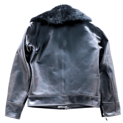 BUZZ RICKSON'S バズリクソンズ BR80664 WILLIAM GIBSON COLLECTION BLACK B-2 ウィリアムギブソンコレクション ブラックB-2 レザージャケット 革ジャン フライトジャケット B-2 小説家 ウィリアムギブソン ブラックシリーズ ムートン襟