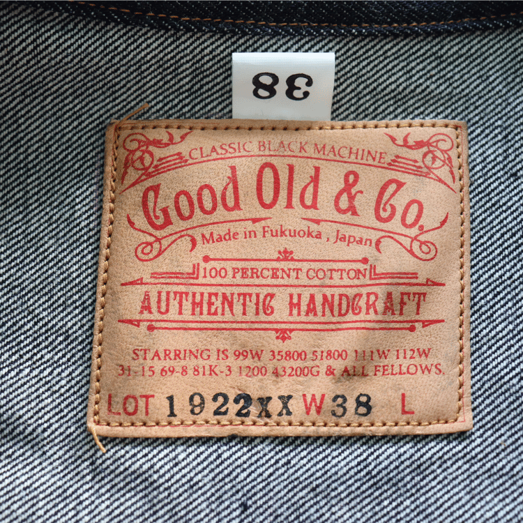 Good Old & Co グッドオールド G1922XX-DB DENIM BLOUSE デニムブラウス ヴィンテージデニム Gジャン デニムジャケット シンチバック