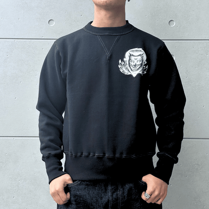 CUSHMAN クッシュマン 26901P PRINT  SET IN SLEEVE SWEAT HELL ON WHEEL プリントセットインスリーブスウェット