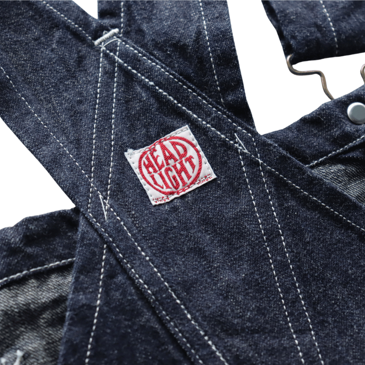 HEADLIGHT ヘッドライト HD42611 HEADLIGHT 9.5oz. SPECIAL WEAVE DENIM HIGH BACK OVERALLS スペシャルウィーブデニム ハイバックオーバーオール デニム ワークパンツ オーバーオール 1925年モデル