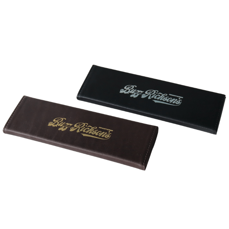 BUZZ RICKSON'S バズリクソンズ BR02871 BUZZ RICKSON'S LEATHER GLASSES CASE レザーグラスケース グッズ メガネケース レザー用品 折りたたみメガネケース