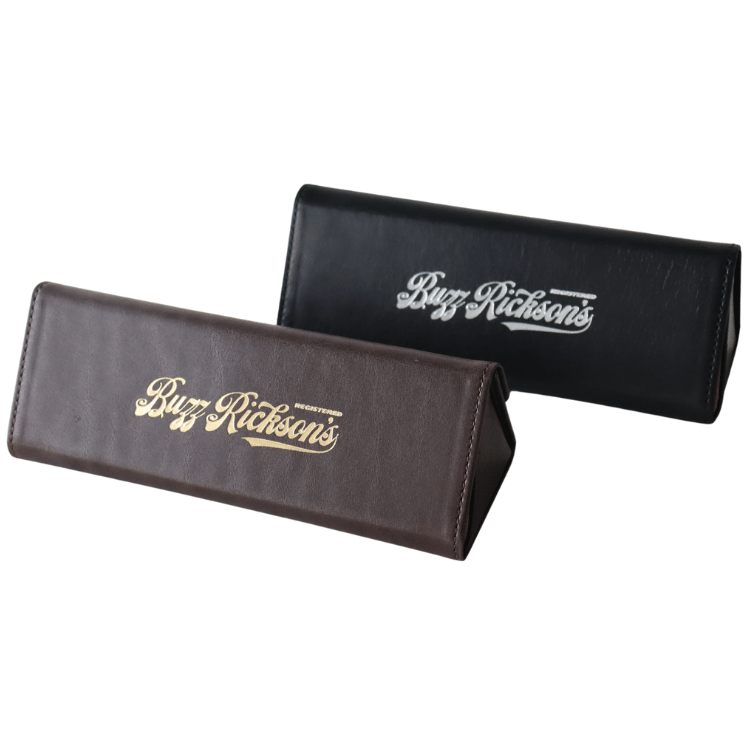 BUZZ RICKSON'S バズリクソンズ BR02871 BUZZ RICKSON'S LEATHER GLASSES CASE レザーグラスケース グッズ メガネケース レザー用品 折りたたみメガネケース