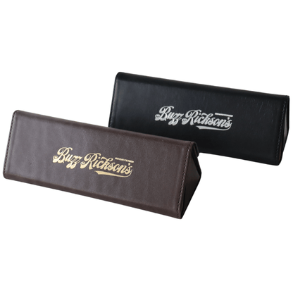 BUZZ RICKSON'S バズリクソンズ BR02871 BUZZ RICKSON'S LEATHER GLASSES CASE レザーグラスケース グッズ メガネケース レザー用品 折りたたみメガネケース
