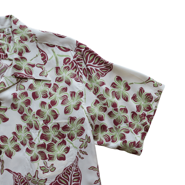 SUN SURF サンサーフ SS39621 S/S RAYON HAWAIIAN SHIRT “PLUMERIA BLOSSOMS” レーヨンハワイアンシャツ プルメリアブロッサム ハワイアンシャツ アロハシャツ 半袖シャツ 花柄