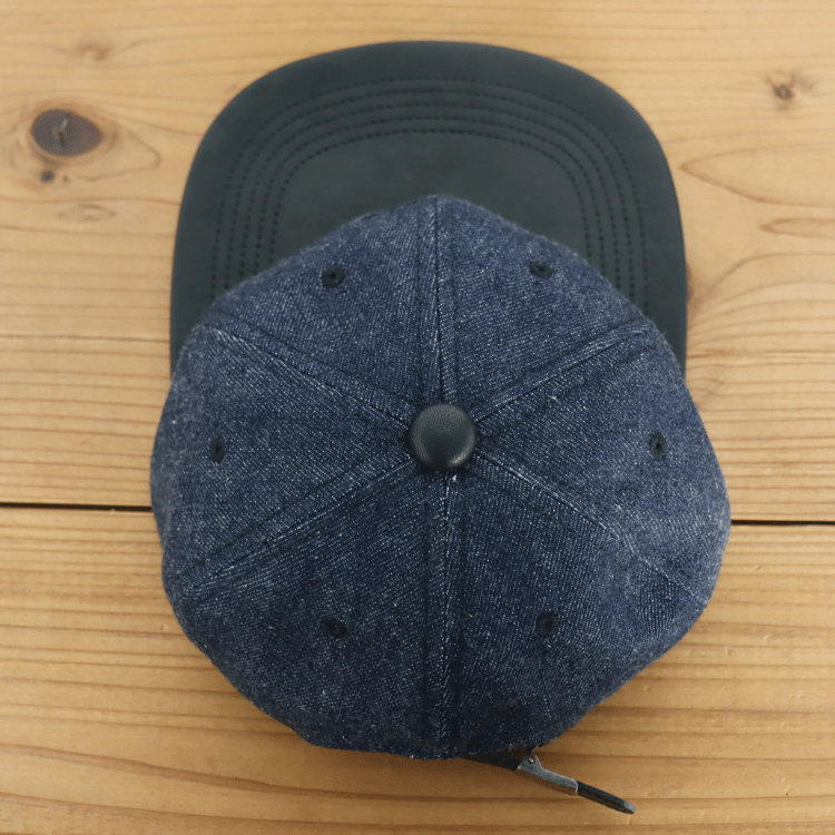 JELADO ジェラード AB21750 JELADO×BRUNEL＆Co.HATMAKERS B.B.CAP ブルーネルハットメイカーズ  ベースボールキャップ 帽子 カウハイド  ホースハイド 白タグ デニム 革