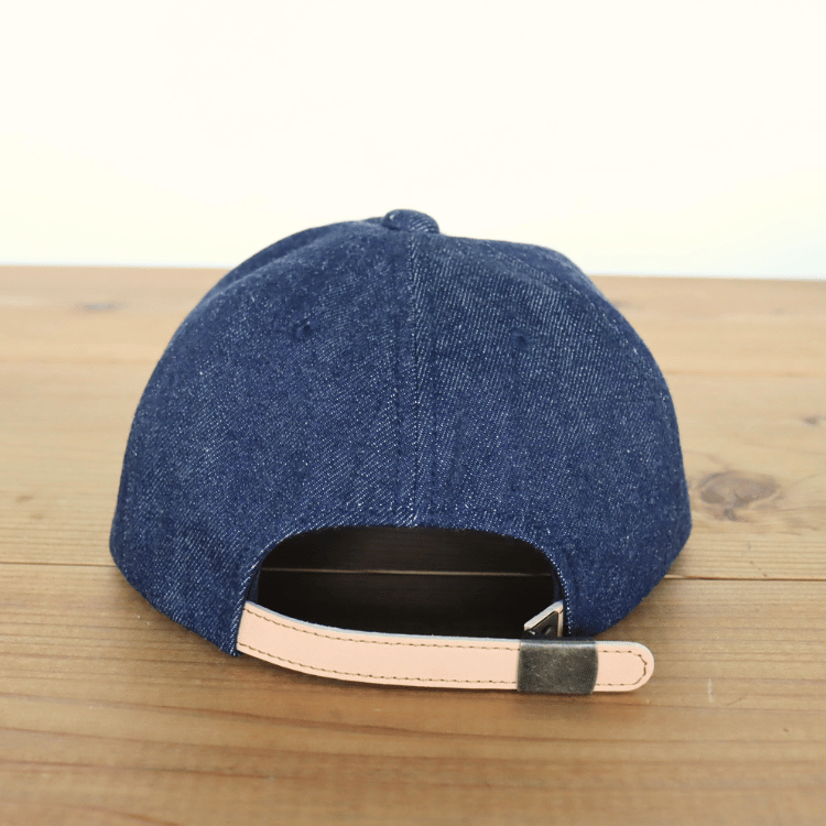 JELADO ジェラード AB21750 JELADO×BRUNEL＆Co.HATMAKERS B.B.CAP ブルーネルハットメイカーズ  ベースボールキャップ 帽子 カウハイド  ホースハイド 白タグ デニム 革