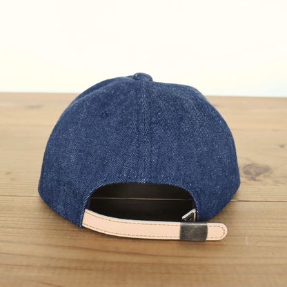 JELADO ジェラード AB21750 JELADO×BRUNEL＆Co.HATMAKERS B.B.CAP ブルーネルハットメイカーズ  ベースボールキャップ 帽子 カウハイド  ホースハイド 白タグ デニム 革