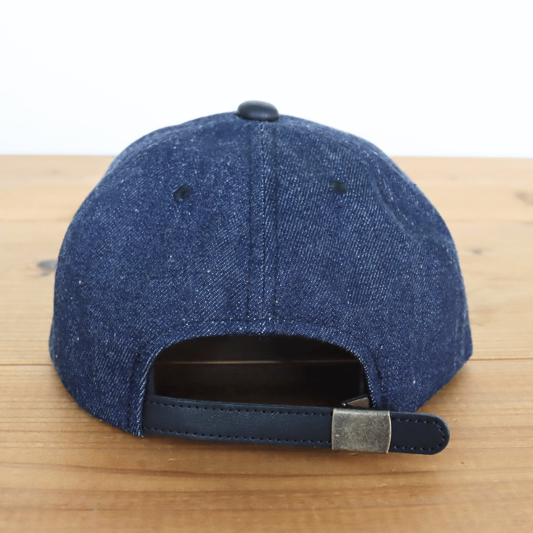 JELADO ジェラード AB21750 JELADO×BRUNEL＆Co.HATMAKERS B.B.CAP ブルーネルハットメイカーズ  ベースボールキャップ 帽子 カウハイド  ホースハイド 白タグ デニム 革