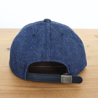 JELADO ジェラード AB21750 JELADO×BRUNEL＆Co.HATMAKERS B.B.CAP ブルーネルハットメイカーズ  ベースボールキャップ 帽子 カウハイド  ホースハイド 白タグ デニム 革