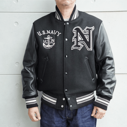 WHITESVILLE ホワイツビル WV15967 30oz. WOOL MELTON AWARD JACKET “NAVAL AIR CVA-34” 30オンス ウールメルトン アワードジャケット スタジャン アメカジ