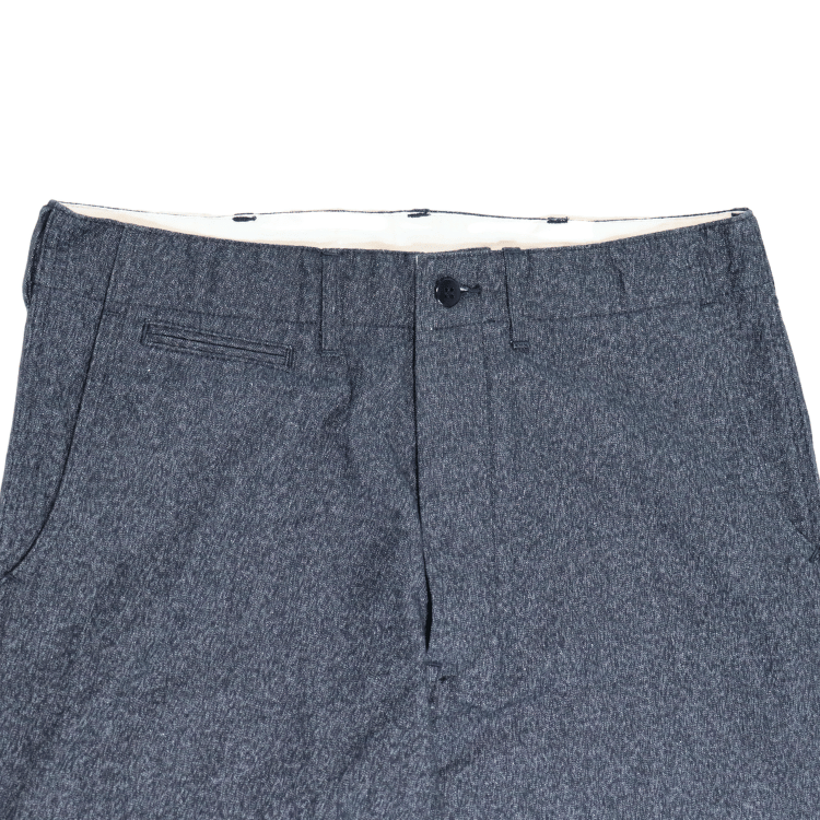 CUSHMAN 22686 BLACK CHAMBRAY 41 TROUSERS - Black Chambray 41 Trousers / 41 Chino Trousers - Work Pants, Wide Silhouette
