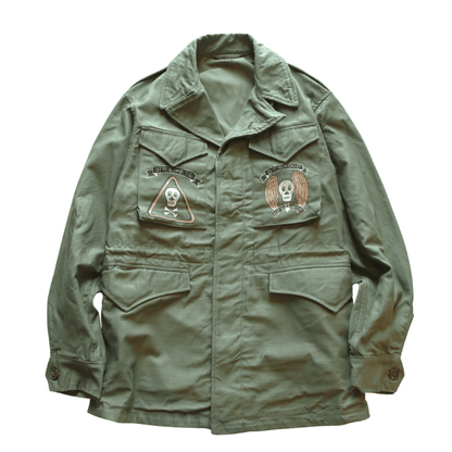 BUZZ RICKSON'S BR15996 Type M-43 “BUZZ RICKSON MFG. CO.” 5th BOMB.GROUP BOMBER BARONS Military Jacket M-43 U.S. ARMY Field Jacket