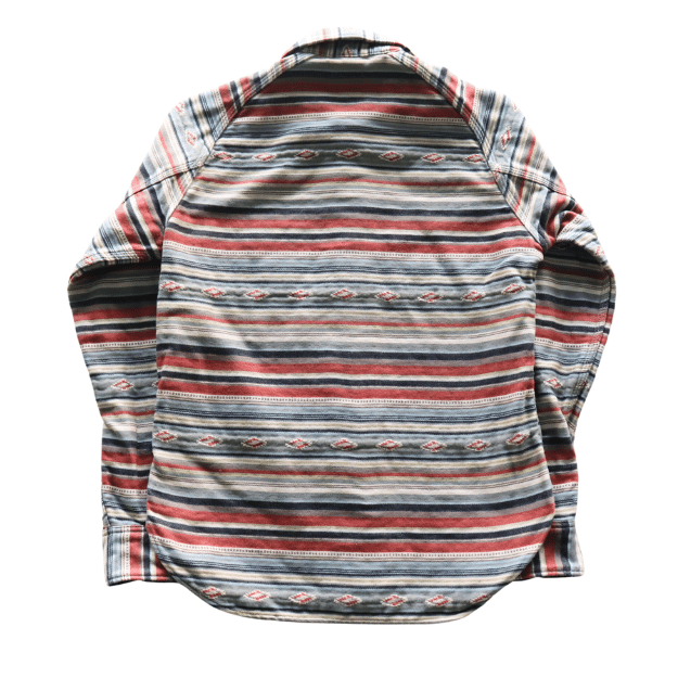 DELUXEWARE デラックスウエア 7649C NATIVE BORDER ネイティブボーダー ヘビーネルシャツ