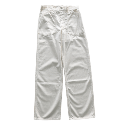 BUZZ RICKSON'S BR42635 TROUSERS, WORKING, WHITE TWILL Army Trousers, Denim Trousers, Work Pants, Military