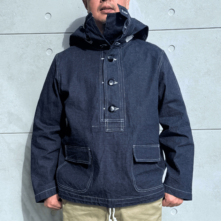 BUZZ RICKSON'S バズリクソンズ BR11703A U.S. NAVY DENIM GAS PROTECTIVE PARKA デニムガスプロテクティブパーカー ミリタリー ガスパーカー デニムパーカー  U.S.NAVY 米海軍