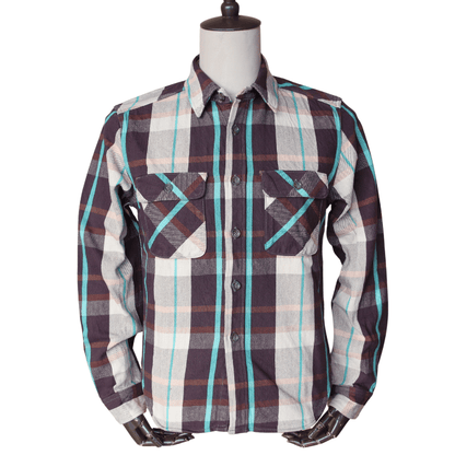 JELADO ジェラード JP23131 Unionworkers Shirt Short ユニオンワーカーズシャツ ショート ネルシャツ ショート丈