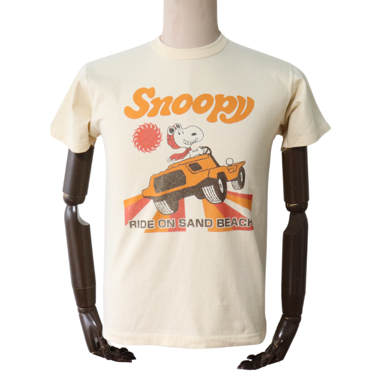 TOYS McCOY トイズマッコイ TMC2525 SNOOPY TEE "RIDE ON SAND BEACH" 半袖Tシャツ スヌーピー