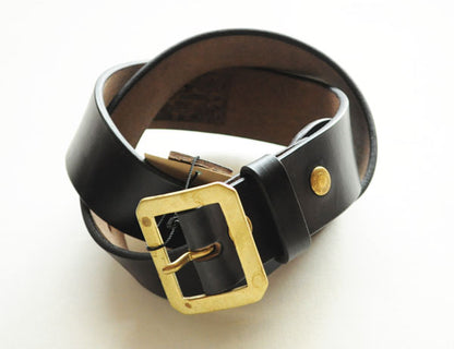 ART BROWN アートブラウン VGB40142AB クロムエクセルレザー 40mm幅 真鍮バックル ギャリソンベルト プルアップレザー ゴールド ホーウィン社  オイルドレザー グッズ ベルト 日本製