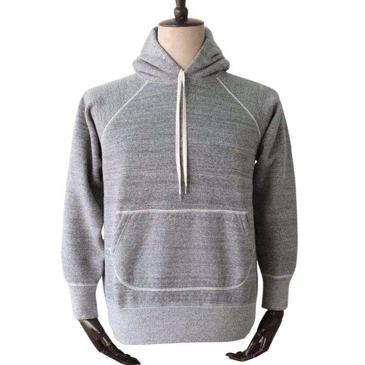 RAGGY GP-01 Loopwheel Knit Hoodies, Sweatshirt with Pockets and Raglan Sleeves