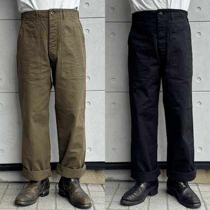 JELADO CT03347 HBT Baker Pants, Herringbone Twill, Men's Work Pants, Military M-47 Pants