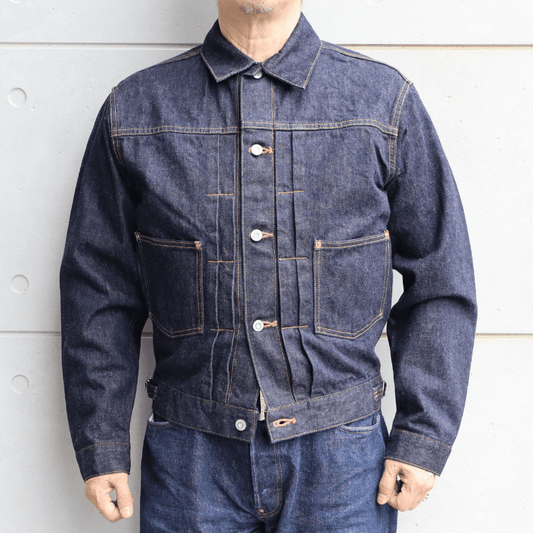 STRASSBURGER SBJ-145-332S JUMBO 14.5oz SELVEDGE PH101 DENIM JACKET Selvedge Denim Jacket 2nd Type Trucker Jacket