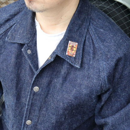 SAMURAI JEANS サムライジーンズ SJPINS22  17oz新零モデルフラッシャーデザイン ピンバッジ