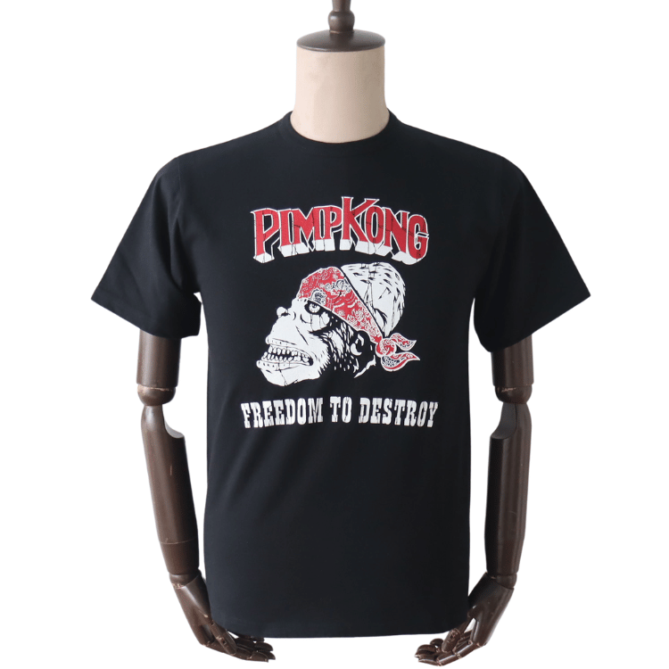 JELADO AB21235 PIMP KONG T Short Sleeve T-shirt Print T Gorilla