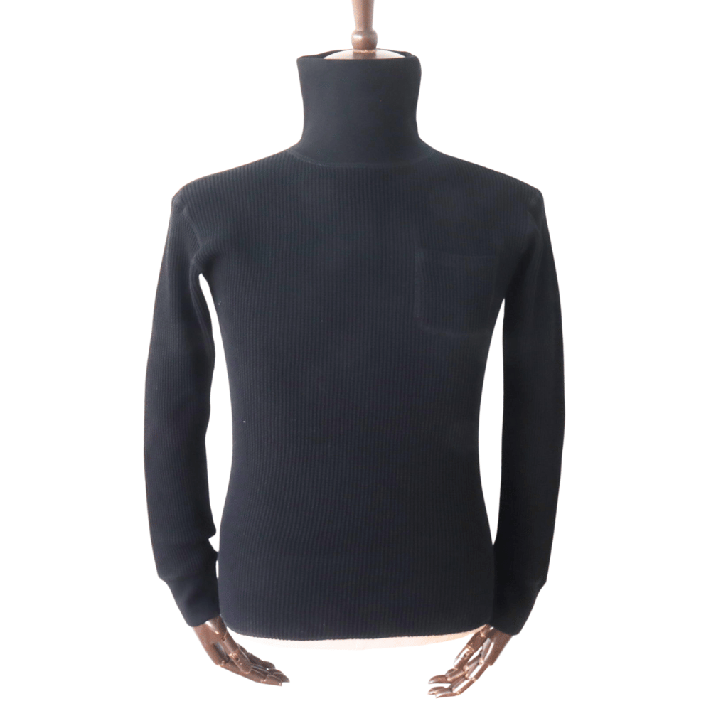 CUSHMAN クッシュマン 26380 BIG WAFFLE TURTLE NECK ビッグワッフルタートルネック 長袖