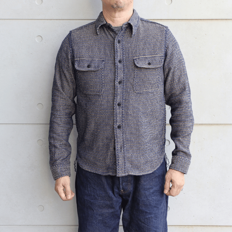 SAMURAI JEANS サムライジーンズ SSS26-NRS 野良着刺し子ワークシャツ