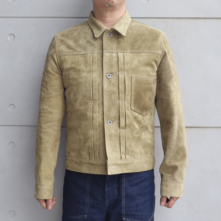 Y'2 LEATHER ワイツーレザー HSB-140-T-SE HORSE ROUGHOUT WWII TYPE JEAN JACKET ~ Spring Edition ~ ホーススエード 大戦モデル春限定カラー Gジャン ラフアウトレザー