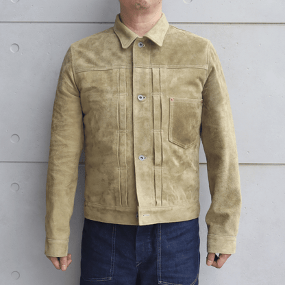 Y'2 LEATHER ワイツーレザー HSB-140-T-SE HORSE ROUGHOUT WWII TYPE JEAN JACKET ~ Spring Edition ~ ホーススエード 大戦モデル春限定カラー Gジャン ラフアウトレザー