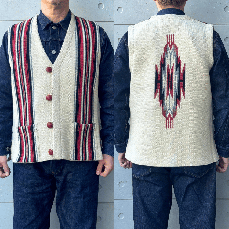 JELADO ジェラード CB21846 CHIMAYO VEST Santa Fe チマヨベスト サンタフェ メンズ ベスト ネイティブベスト アメカジ 渋カジ