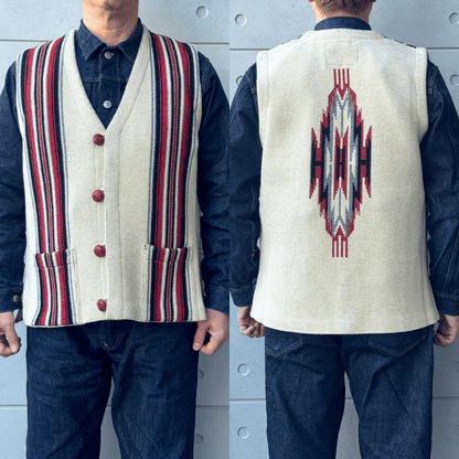 JELADO ジェラード CB21846 CHIMAYO VEST Santa Fe チマヨベスト サンタフェ メンズ ベスト ネイティブベスト アメカジ 渋カジ