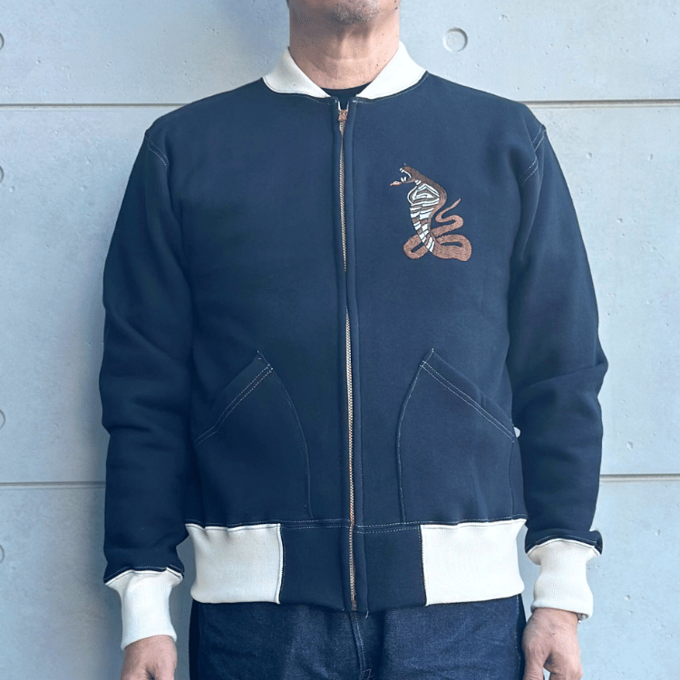CUSHMAN クッシュマン 26386 SWEAT SOUVENIR JACKET KING COBRA スウェット スーベニア ジャケット キングコブラ