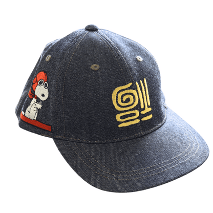 TOYS McCOY トイズマッコイ TMA2501 10oz BLACK DENIM CAP SNOOPY " 福 "  スヌーピーキャップ