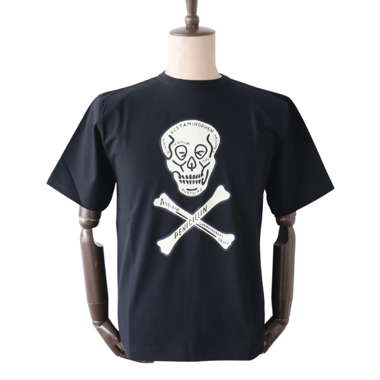 ATTRACTIONS AM0012 Medskull S/S Men's Short Sleeve T-Shirt, American Casual, MASA SCULP Collaboration