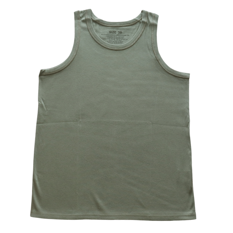 BUZZ RICKSON'S BR79741 UNDERSHIRTS, COTTON SUMMER-SLEEVELESS Tank Top Men's Underwear