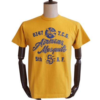 BUZZ RICKSON'S BR79775 S/S T-SHIRT AIRMENS MOSQUITO Short Sleeve T-Shirt Military Mosquito Force