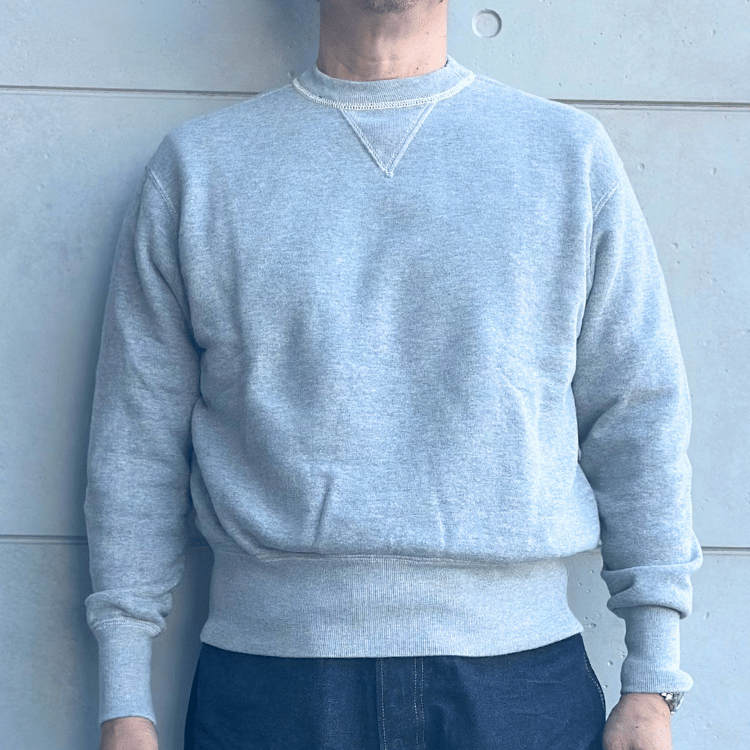 JELADO ジェラード AB13213 Blutal Fleece ブルータルフリース スウェット 両V杢グレースウェット REBUILT リベルト